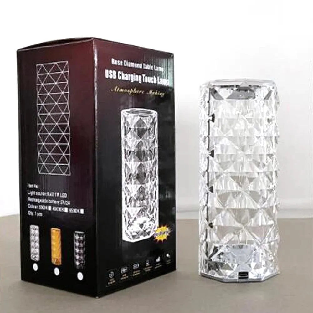 Rose Light And Shadow Projector Romantic Crystal Atmosphere Lamp - TechShopi