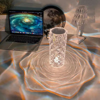 Thumbnail for Rose Light And Shadow Projector Romantic Crystal Atmosphere Lamp - TechShopi