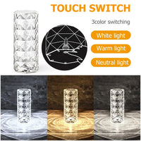 Thumbnail for Rose Light And Shadow Projector Romantic Crystal Atmosphere Lamp - TechShopi