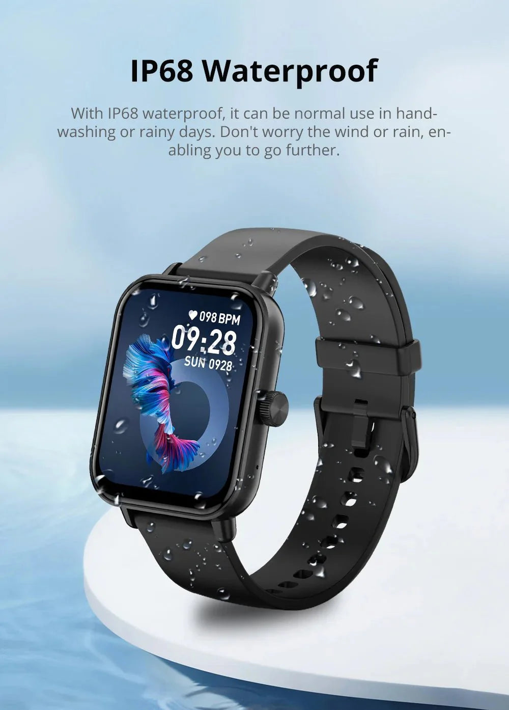 VitalPulse™ Smart Life Watch – Big Screen, Big Impact™
