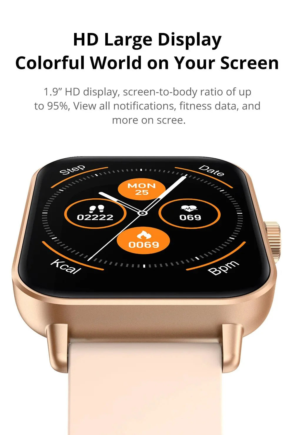 VitalPulse™ Smart Life Watch – Big Screen, Big Impact™