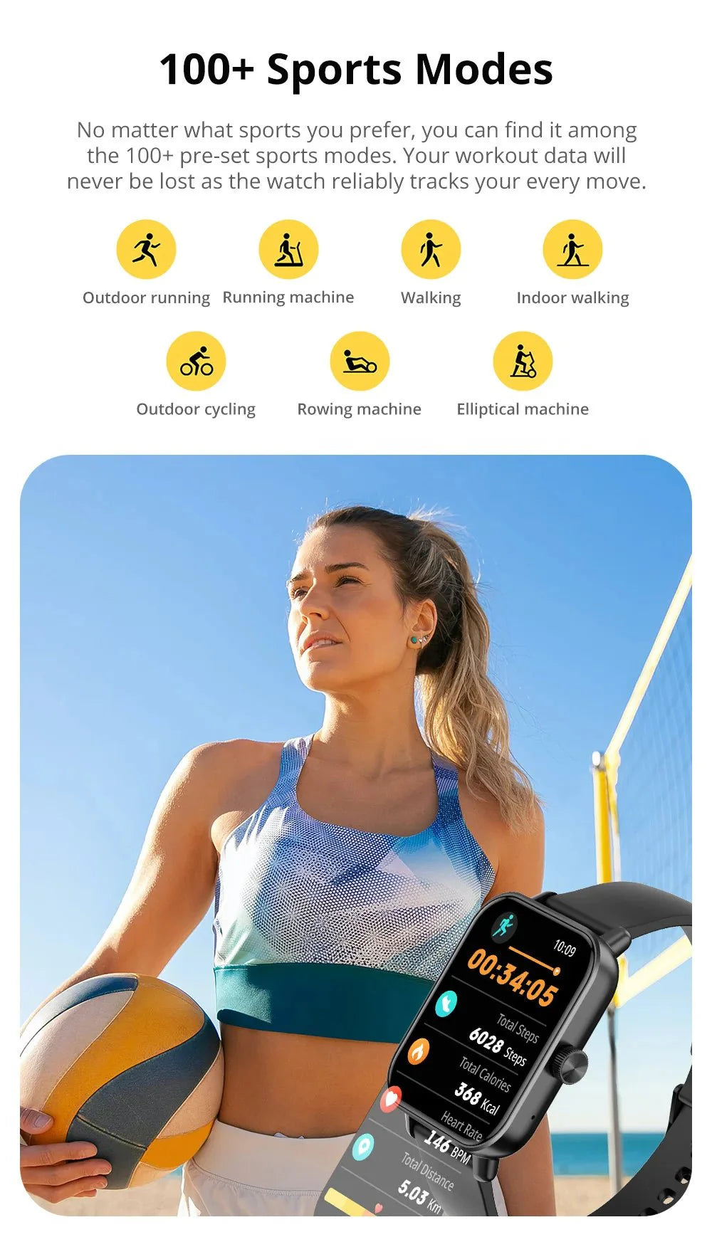 VitalPulse™ Smart Life Watch – Big Screen, Big Impact™