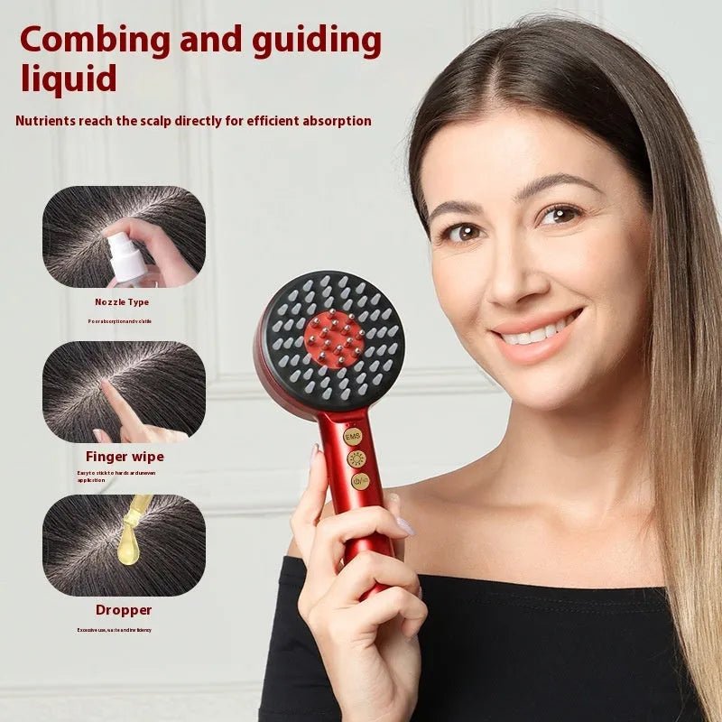 Spray Essential Oil Liquid Guide Electric Massage Comb