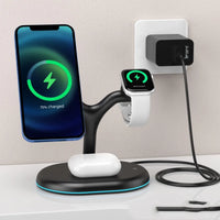 Thumbnail for Three-in-one Magnetic Phone Headset Watch Wireless Charger - TechShopi