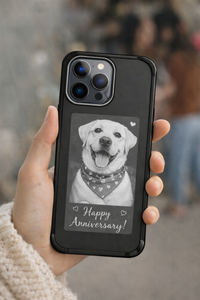 E-ink Screen Phone Case - Customizable Display Cover with NFC Technology | Battery-Free Personalized Design for iPhone