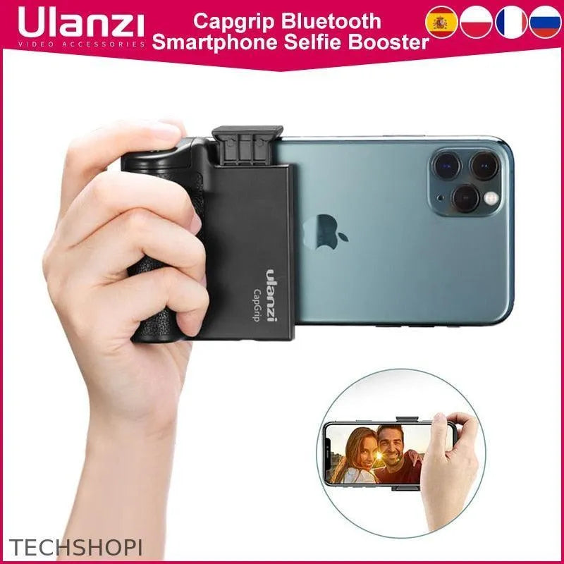 Ulanzi CapGrip Wireless Bluetooth Smartphone Selfie Booster Handle Grip -  by TechShopi - iphone, iphone-Accessories