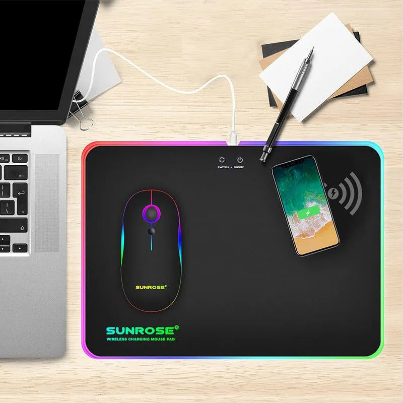 Wireless Charging Luminous Mouse Pad - TechShopi