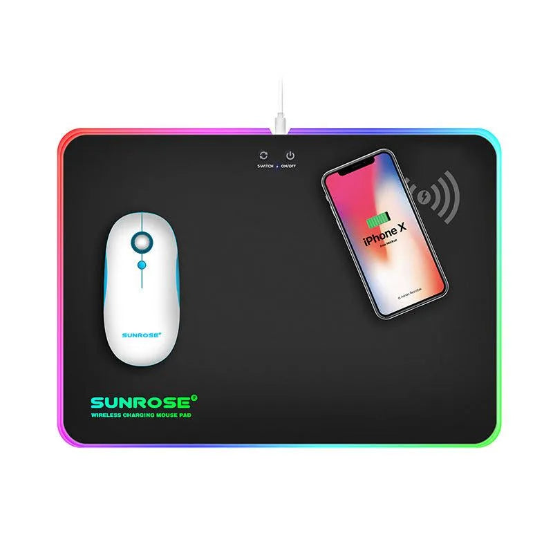 Wireless Charging Luminous Mouse Pad - TechShopi