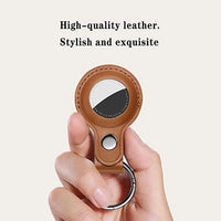 Thumbnail for AirTag Leather Keychain - TechShopi