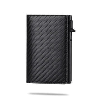 Thumbnail for AirTag Wallet & Card Holder RFID Carbon Fibre PU Leather - TechShopi