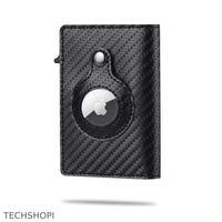 Thumbnail for AirTag Wallet & Card Holder RFID Carbon Fibre PU Leather - TechShopi