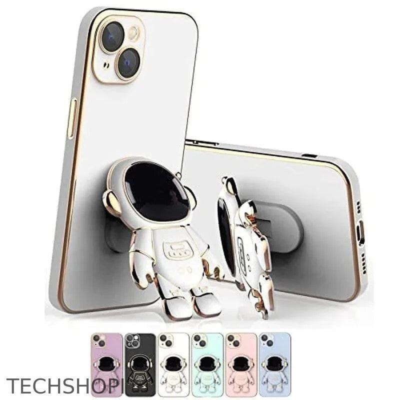 Astronaut Phone Case with Stand & Lens Film Protective Cover - TechShopi