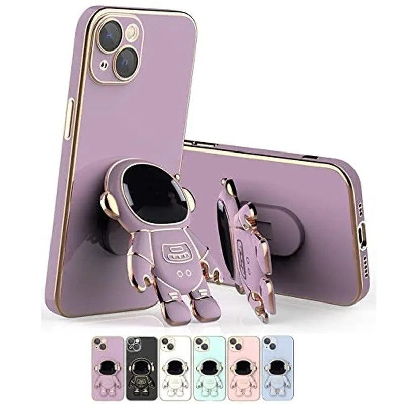 Astronaut Phone Case with Stand & Lens Film Protective Cover - TechShopi