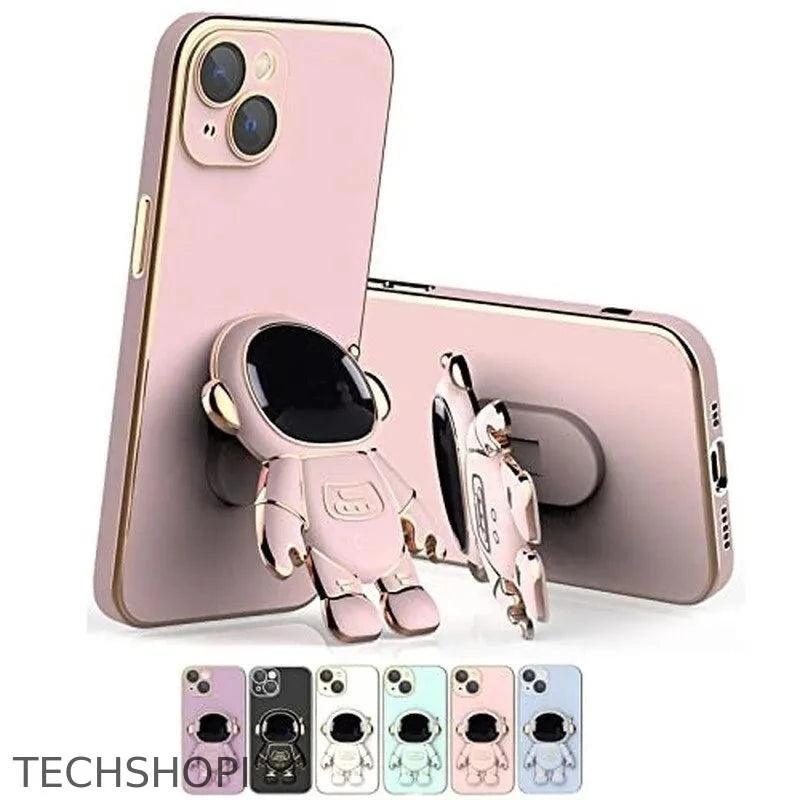 Astronaut Phone Case with Stand & Lens Film Protective Cover - TechShopi