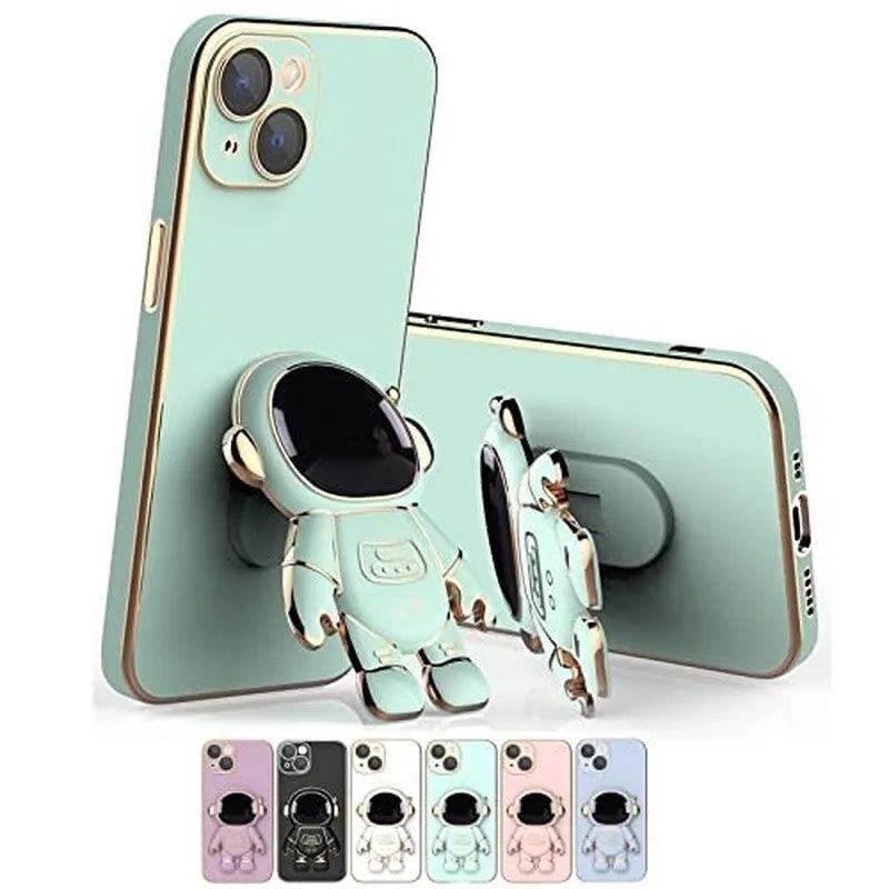 Astronaut Phone Case with Stand & Lens Film Protective Cover - TechShopi