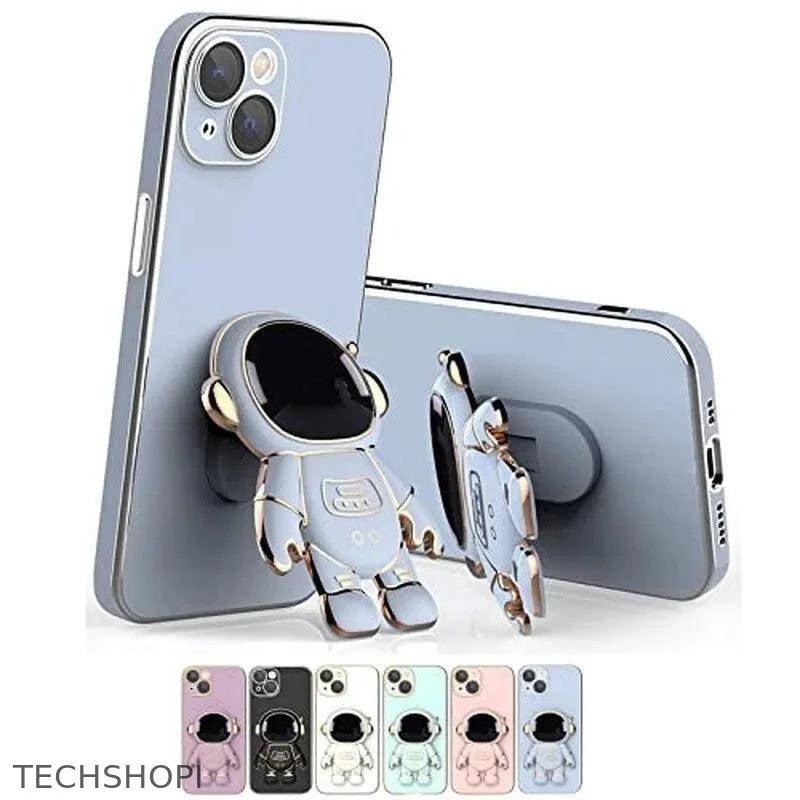 Astronaut Phone Case with Stand & Lens Film Protective Cover - TechShopi