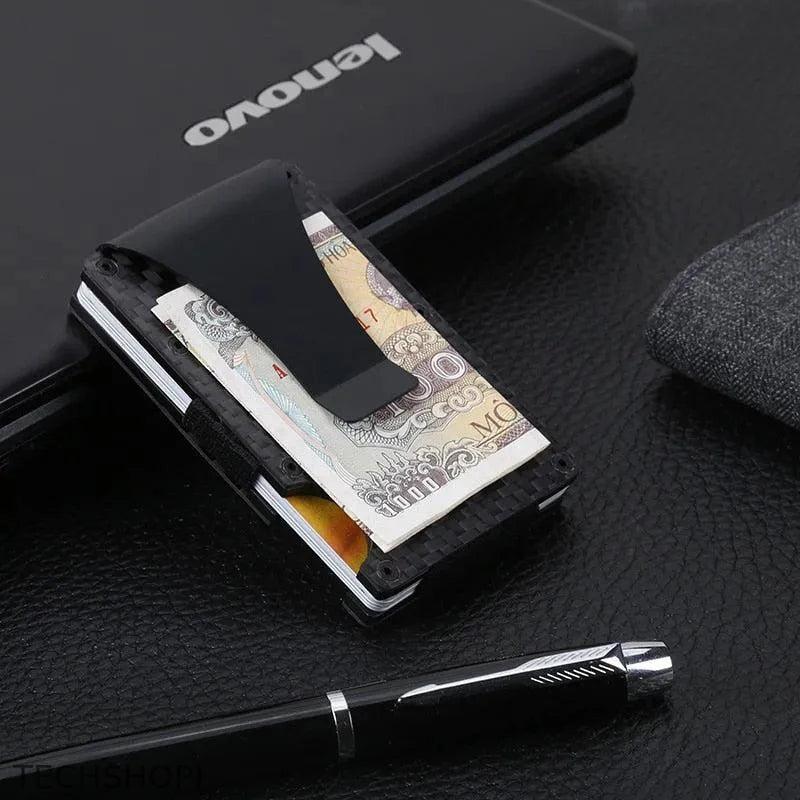 Carbon Fiber Card Holder Wallet - Slim, Secure and Stylish customized Name service - 0 by TechShopi - AirTag, AirTag-CardHolder, autopostr_pinterest_64772, autopostr_pinterest_64836, HomePage