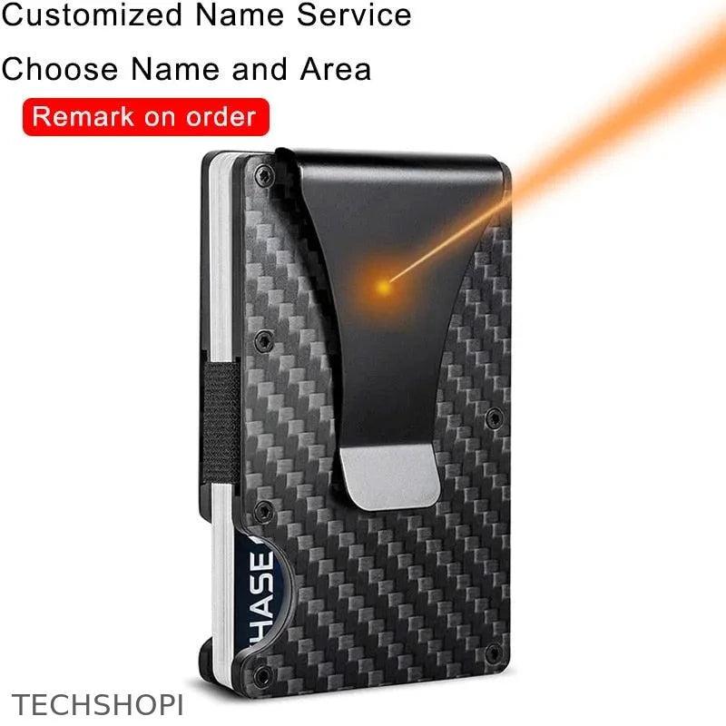 Carbon Fiber Card Holder Wallet - Slim, Secure and Stylish customized Name service - 0 by TechShopi - AirTag, AirTag-CardHolder, autopostr_pinterest_64772, autopostr_pinterest_64836, HomePage