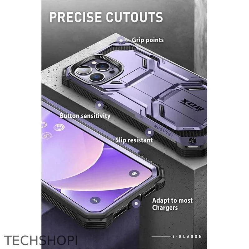 iPhone 14 Pro Max Case 6.7" - Armourbox Dual Layer Holster Bumper with Built-in Screen Protector -  by TechShopi - HomePage, iphone, iphonecase