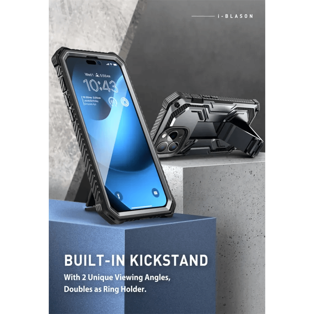 iPhone 14 Pro Max Case 6.7" - Armourbox Dual Layer Holster Bumper with Built-in Screen Protector -  by TechShopi - HomePage, iphone, iphonecase