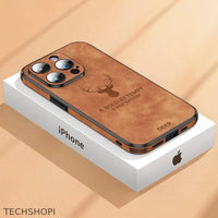 Thumbnail for iPhone case Luxury Deer Leather with Lens Glass Bumper for iPhone 14 13 12 Pro Max - 0 by TechShopi - autopostr_pinterest_64770, autopostr_pinterest_64773, autopostr_pinterest_64834, HomePage, iphone, Iphone-Case