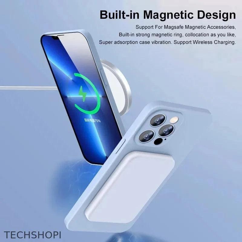 Liquid Silicone iPhone Case: Magsafe Compatible, Shock Absorbing, and More! - 0 by TechShopi - HomePage, iphone, Iphone-Case