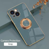 Thumbnail for Luxury Plating Magnetic & Ring Phone Case For iPhone - TechShopi