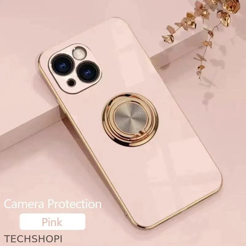 Luxury Plating Magnetic & Ring Phone Case For iPhone - 0 by TechShopi - HomePage, iphone, Iphone-Case