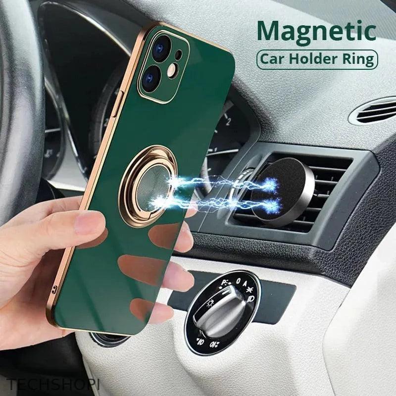 Luxury Plating Magnetic & Ring Phone Case For iPhone - 0 by TechShopi - HomePage, iphone, Iphone-Case