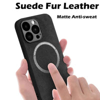 Thumbnail for Luxury Suede Leather MagSafe  Case for iPhone 14, 13, 12, 11, Pro Max, X, XR, XS, 7, 8 Plus - 0 by TechShopi - autopostr_pinterest_64770, autopostr_pinterest_64773, autopostr_pinterest_64834, HomePage, iphone, Iphone-Case