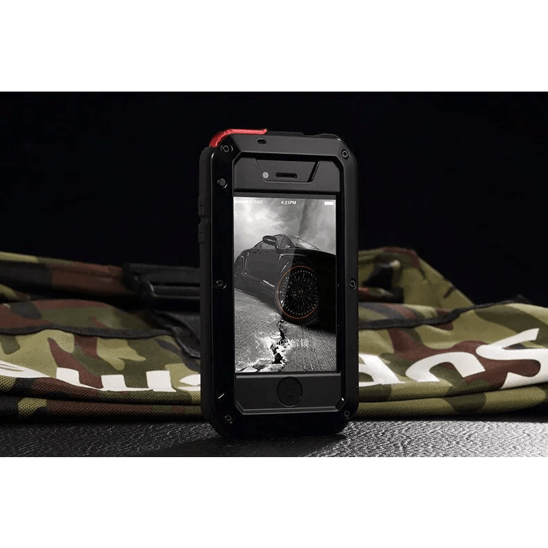 TANK Rugged Armour Aluminum Military Case for iPhone 14, 13, 11, 12 Pro, XS MAX - TechShopi