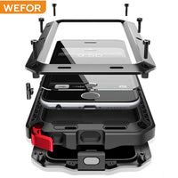 Thumbnail for TANK Rugged Armour Aluminum Military Case for iPhone 14, 13, 11, 12 Pro, XS MAX - TechShopi